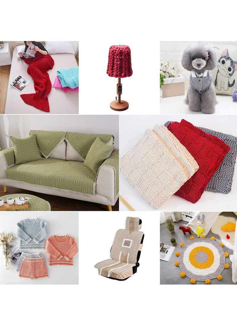 Barakah طقم إبر كروشيه، 22 قطعة إبر حياكة، طقم خيوط، 0.6 مم - 6.5 مم، إبر عميقة العين، إبر حياكة من الفولاذ المقاوم للصدأ، إبر خياطة [حقيبة سفر بنفسجية] - Image 2