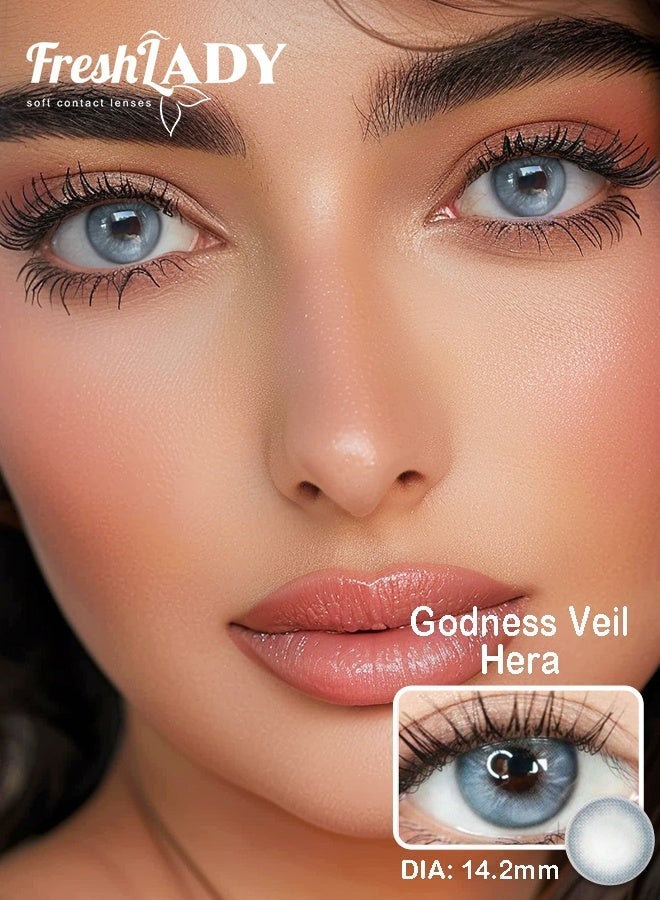 Freshlady Colored Contact Lenses Godness Veil Hera 14.20mm Yearly Disposable for Daily Wear - Image 2