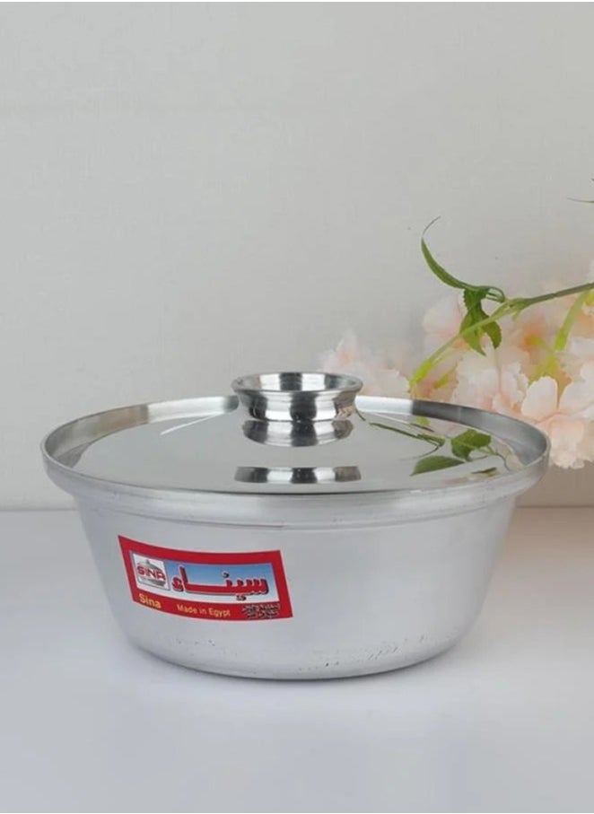 Sina Sinai Industrial Egyptian Aluminum Shawarma Pot Set 8 Pieces 16-18-20-22-24-26-28-30 cm  - Image 4