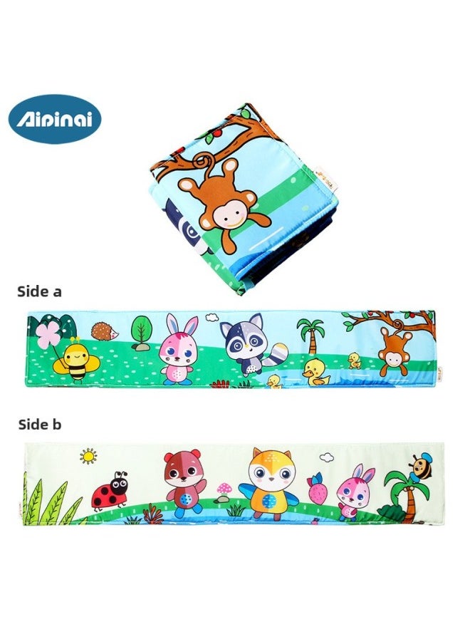 Soft Baby Cloth Books Set 6 Educational Early Learning Toys For Sensory Development Color Recognition Shape Matching-Color:Monkey  - Image 1