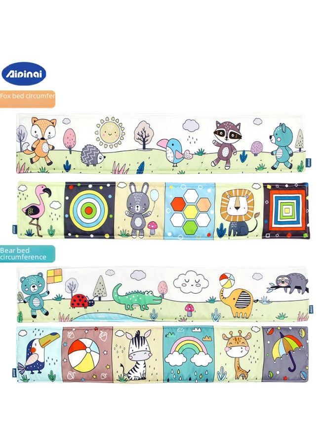 Soft Baby Cloth Books Set 6 Educational Early Learning Toys For Sensory Development Color Recognition Shape Matching-Color:Monkey  - Image 4