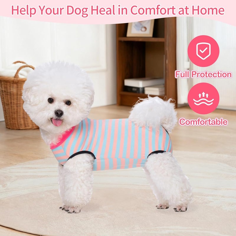 Coppthinktu Dog Surgery Recovery Suit for Dogs Cat Dog Onesie, Dog Recovery Suit Female for Small Medium, Pet Surgical Neuter Post-Surgery Suit E-Collar Alternative Anti Licking Abdominal Wounds - Image 3