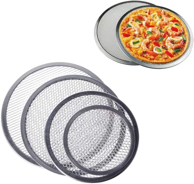 THW Aluminium Baking Pizza Screen - Size (6",8",10",12") - Image 1