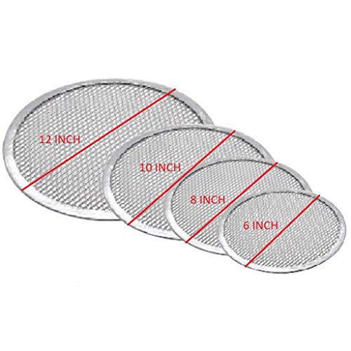 THW Aluminium Baking Pizza Screen - Size (6",8",10",12") - Image 2