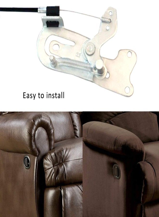 TKMOS Reliable Recliner Replacement Parts - Sofa Chair Recliner Release Pull Handle- Exposed Cable Length 4.75" W/Spring, Total Length is Medium at 36", fits Ashley and Major Recliner Brands Sofa - Image 5