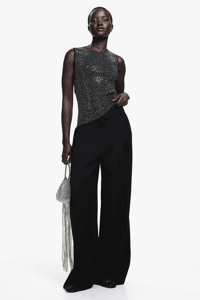 اتش اند ام Tailored Wool-Blend Trousers