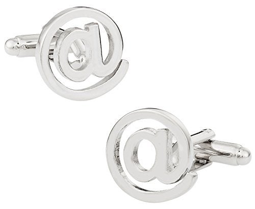 Cuff-Daddy At Symbol Silver Cufflinks with Presentation Box - Image 1