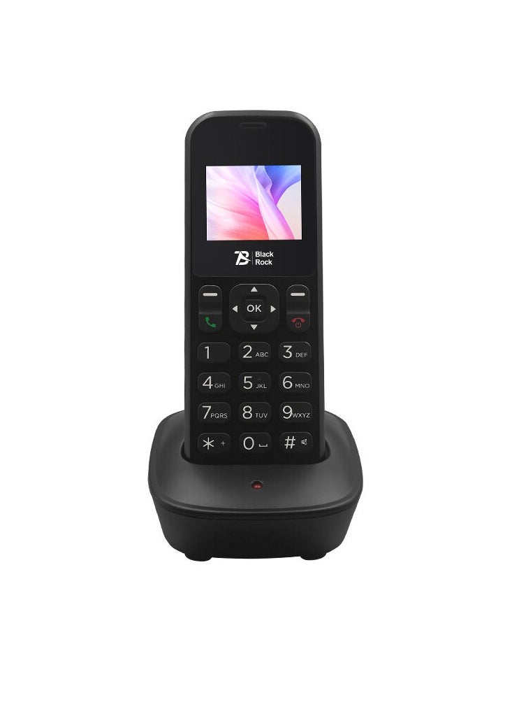 Generic - Cordless Phone Desktop Telephone GSM 850/900/1800/1900MHz,Dual SIM Card ,Fixed Wireless Phone with Antenna, Radio, Alarm Clock Function Colorful Screen , Ideal for Home, Office, Call Center, Hotel - Image 1