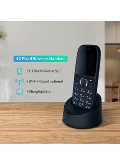 Generic Cordless Phone Desktop Telephone GSM 850/900/1800/1900MHz,Dual SIM Card ,Fixed Wireless Phone with Antenna, Radio, Alarm Clock Function Colorful Screen , Ideal for Home, Office, Call Center, Hotel  - Image 3