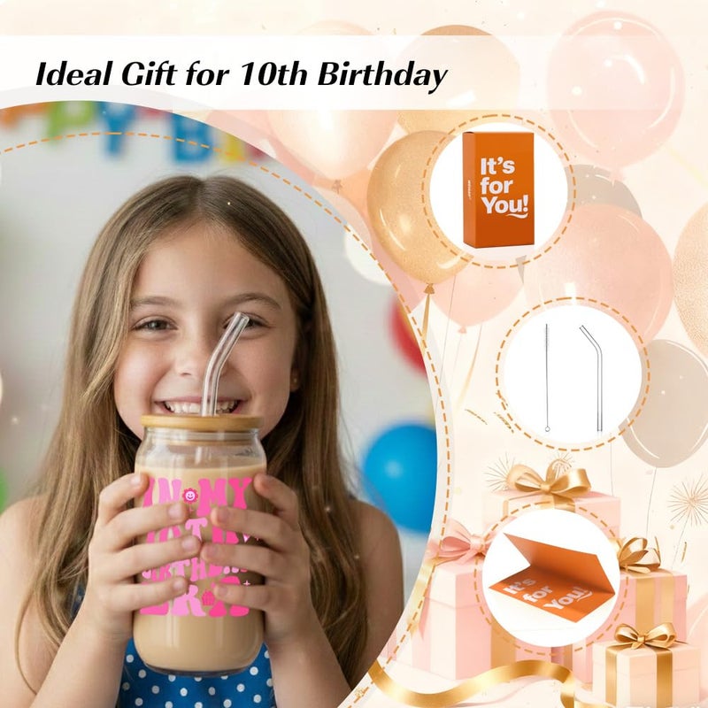 wtisan 10th Birthday Gifts for Girls: Double Digits Birthday Girl Crew, 10 Year Old Birthday Gift Set - Image 3