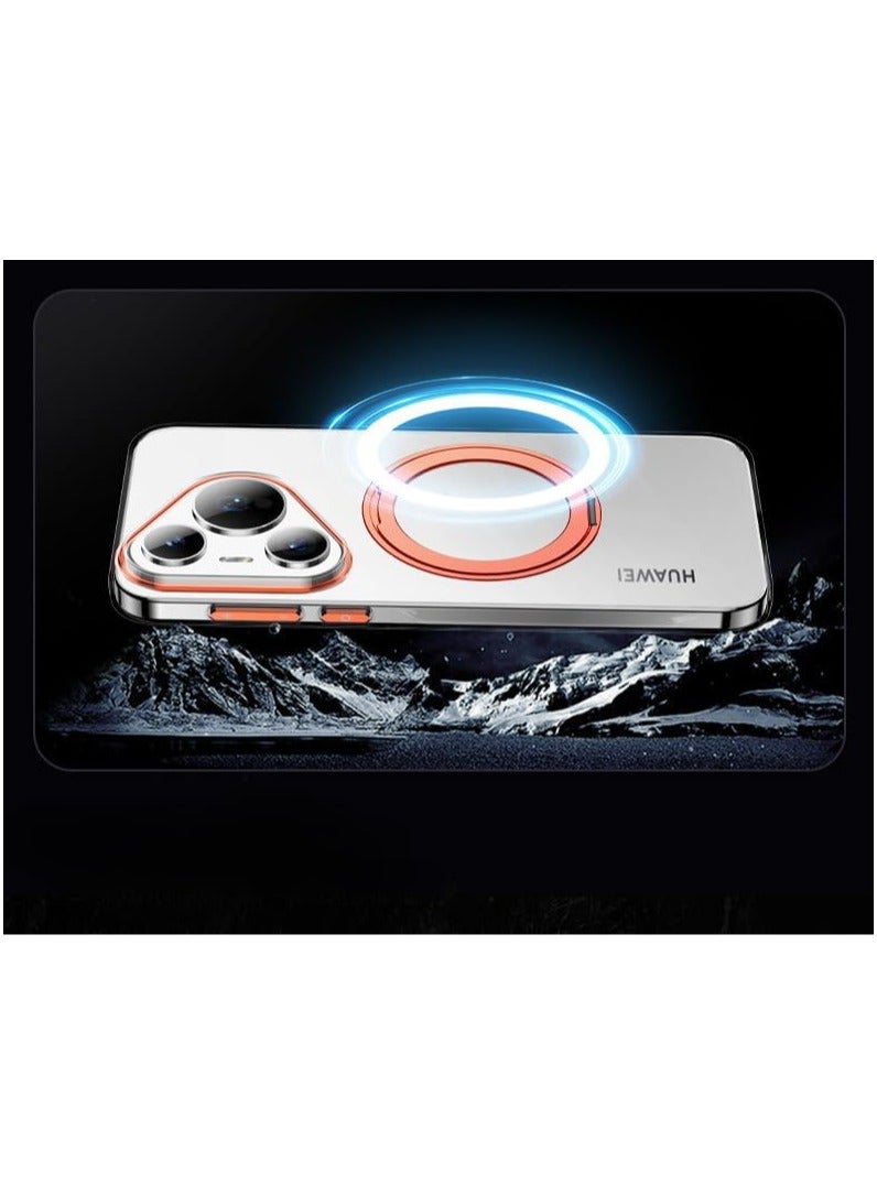 general Huawei Pura 70 Pro/Pura 70 Pro Plus Case,360° Magnetic Rotating Stand,PC+TPU Anti-yellowing, Anti-shock and Anti-drop Phone Case 【Supports Wireless Charging】 - Image 3