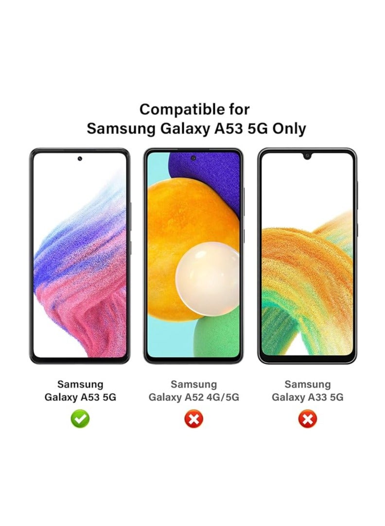 general 3-Pack Tempered Glass Screen Protector for Samsung Galaxy A53 5G with 3-Piece Rear Camera, 0.33mm 9H Hardness, Scratch Resistant, Ultra HD Screen Protector - Image 2