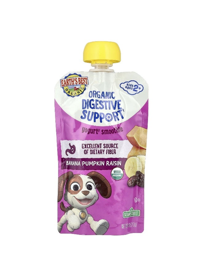 EARTHS BEST Earth's Best, Yogurt Smoothie, Banana Pumpkin Raisin, Ages 2+, 4 oz (113 g)  - Image 1