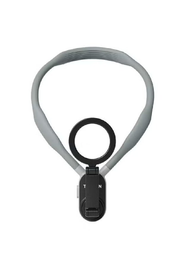TELESIN Neck Phone Holder Hands-Free POV/Vlog Selfie Mount for iPhone 15/14/13/12 & All Smartphones (Grey) - Image 5