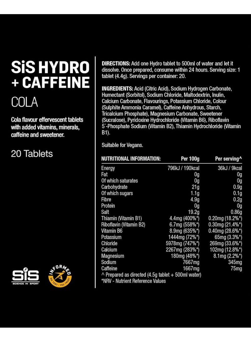 SIS HYDRO ELECTROLYTE + CAFF - COLA - 20PCS - Image 4
