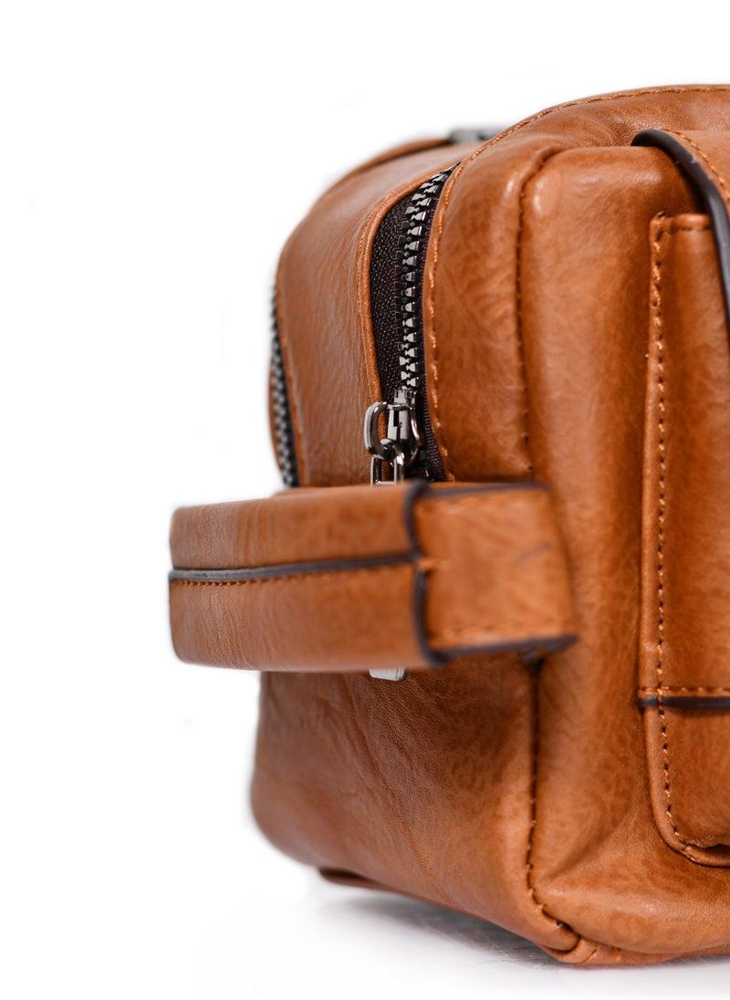 MORANO - MORANO Clutch bag Convenient Multi-Functional Portable Clutch Brown - Image 1