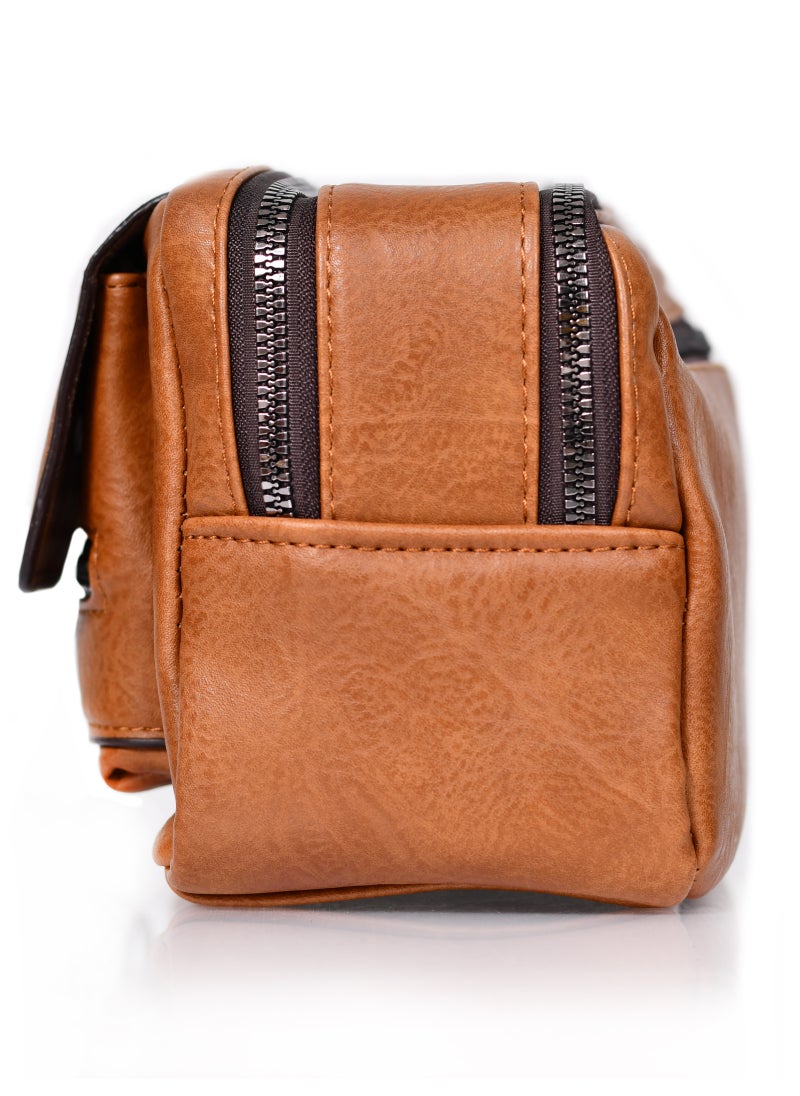 MORANO - MORANO Clutch bag Convenient Multi-Functional Portable Clutch Brown - Image 1