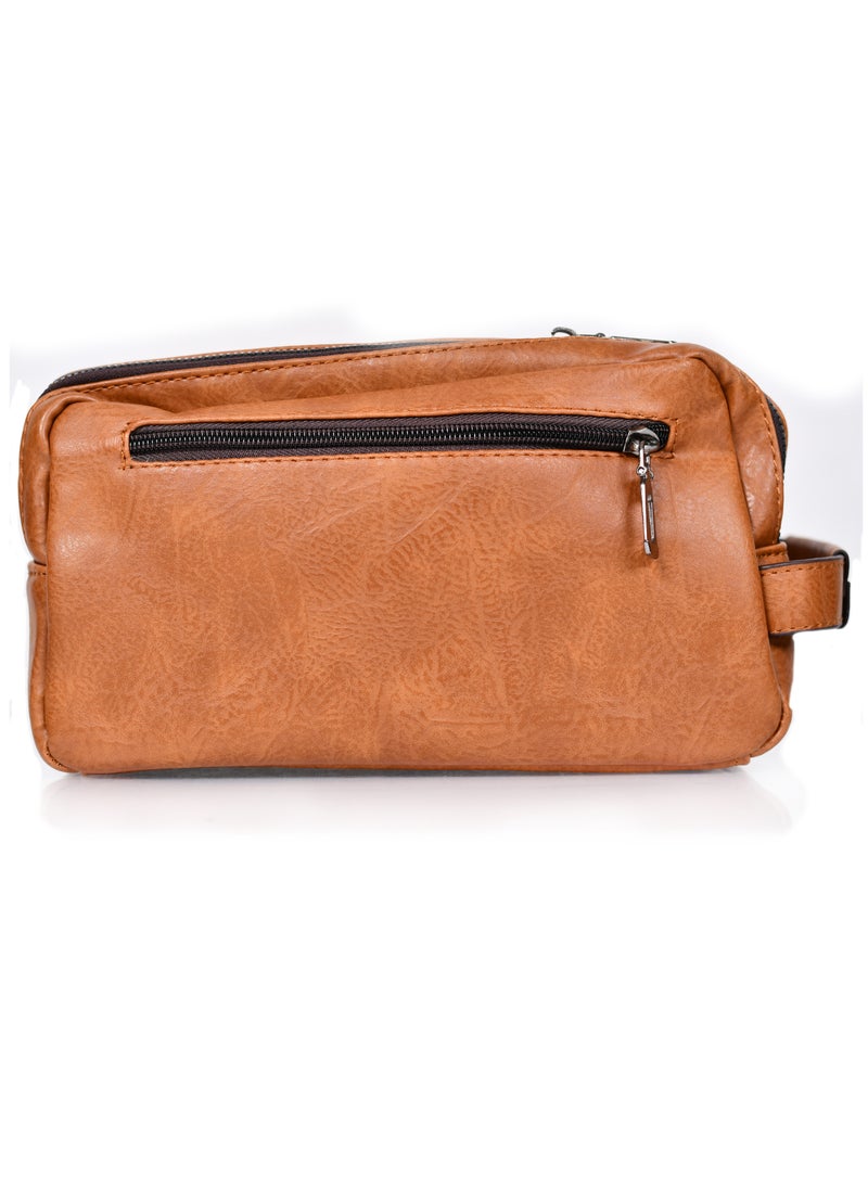 MORANO - MORANO Clutch bag Convenient Multi-Functional Portable Clutch Brown - Image 1