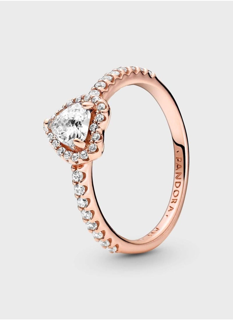 PANDORA Sparkling Elevated Heart Ring  - Image 1