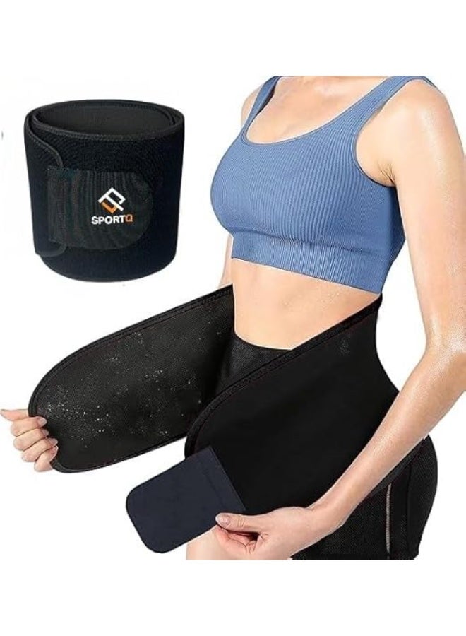 سبورت كيو حزام تخسيس للرجال والنساء من سبورت كيو® مصنوع من النيوبرين عالي الجودة – يساعد على حرق الدهون وزيادة التعرق أثناء التمرين – يمنع تكتل الروائح بعد التمرين البطن والخصر - Image 1