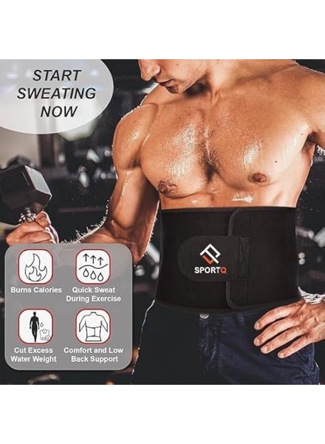 سبورت كيو حزام تخسيس للرجال والنساء من سبورت كيو® مصنوع من النيوبرين عالي الجودة – يساعد على حرق الدهون وزيادة التعرق أثناء التمرين – يمنع تكتل الروائح بعد التمرين البطن والخصر - Image 3