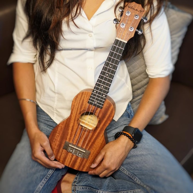 VAULT UK-2000S 21 بوصة قمة ماهوجني صلبة كمان سوبرانو مع حقيبة حمل - Image 2