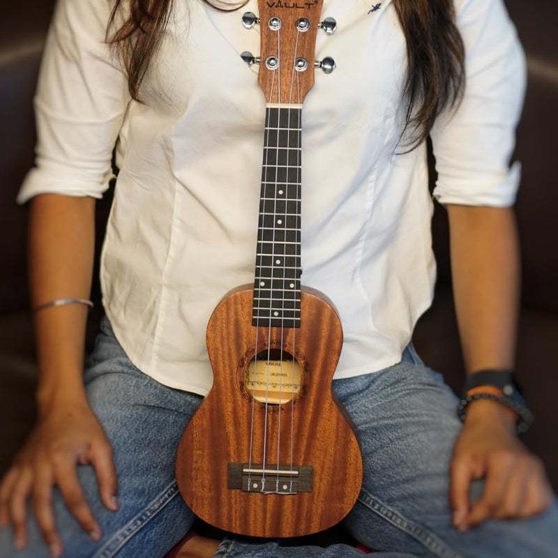 VAULT UK-2000S 21 بوصة قمة ماهوجني صلبة كمان سوبرانو مع حقيبة حمل - Image 3