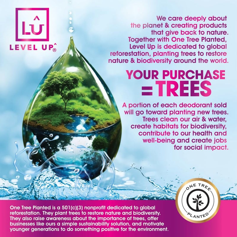 Level Up Girls Deodorant: Aluminum-Free, Alcohol-Free, Paraben-Free, 24 Hr Odor Protection, Clean Fresh Scent, Kids  Tweens, Made in the USA - Image 5