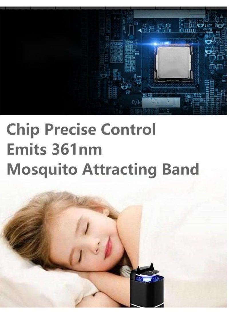 Cool Baby COOLBABY UV Mosquito Killer Outdoor Mosquito Killer Indoor Lightweight Mosquito Killer Portable Night Light Insect Mosquito Fruit Fly Trap for Garden Bed Office Camping White - Image 3