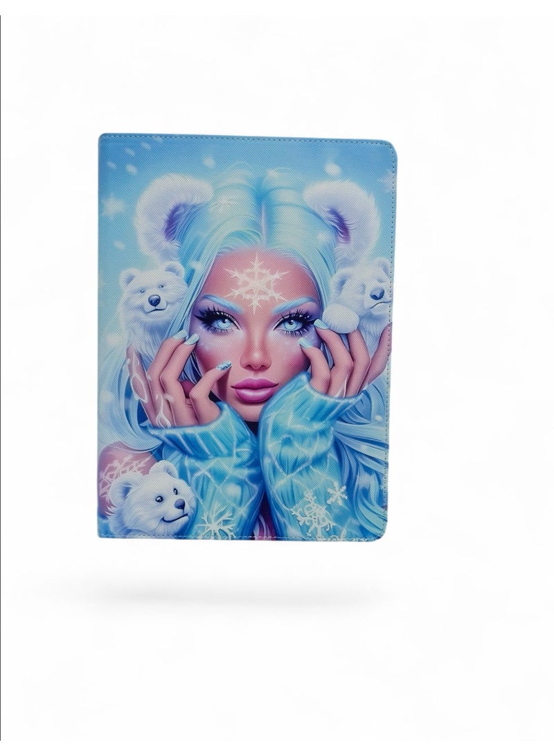 iPad 10.9 Case 10th Generation (2022) / iPad 11th Gen A16 (2025) – Slim Magnetic Trifold Stand Cover with Pencil Holder, Auto Sleep/Wake, Shockproof Lightweight Protection, Girl Printed - Image 1