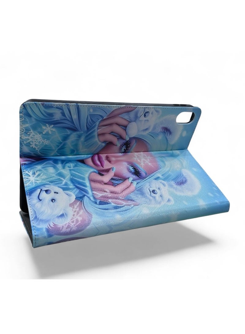 iPad 10.9 Case 10th Generation (2022) / iPad 11th Gen A16 (2025) – Slim Magnetic Trifold Stand Cover with Pencil Holder, Auto Sleep/Wake, Shockproof Lightweight Protection, Girl Printed - Image 3