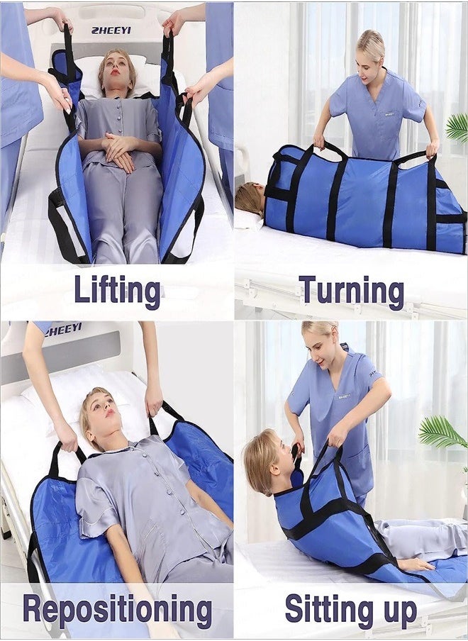 Generic - Positioning Bed Pad with Handles Hospital Sheets Transfer Board Belts Patient Lift Elderly Assistance Incontinence Mattress Sheets for Turning Lifting Repositioning Washable Underpads - Image 1
