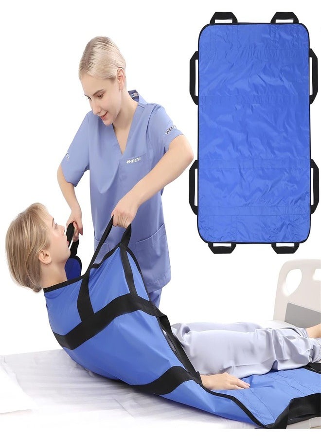 Generic - Positioning Bed Pad with Handles Hospital Sheets Transfer Board Belts Patient Lift Elderly Assistance Incontinence Mattress Sheets for Turning Lifting Repositioning Washable Underpads - Image 1