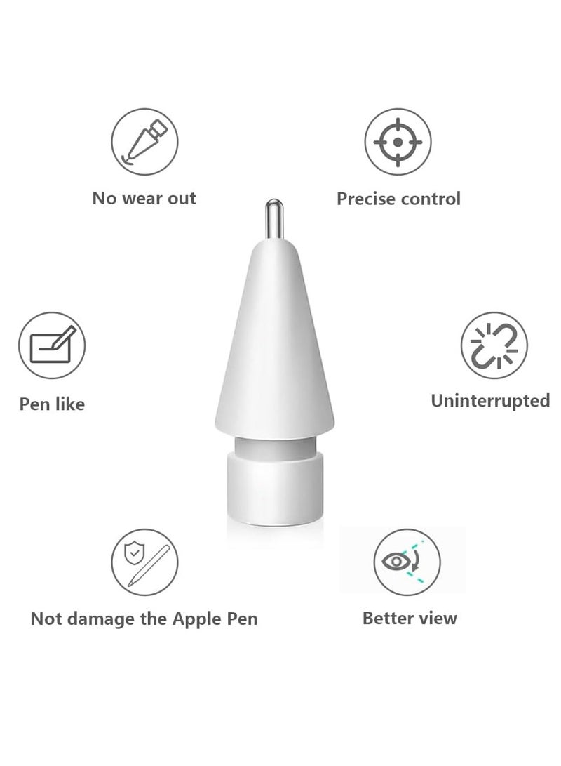 General Upgraded Replacement Tips for Apple Pencil, Mix Metal Tips for Apple Pencil 2nd Generation/ 1st Gen/USB C/Pencil Pro Tips(4 Pack)  - Image 3