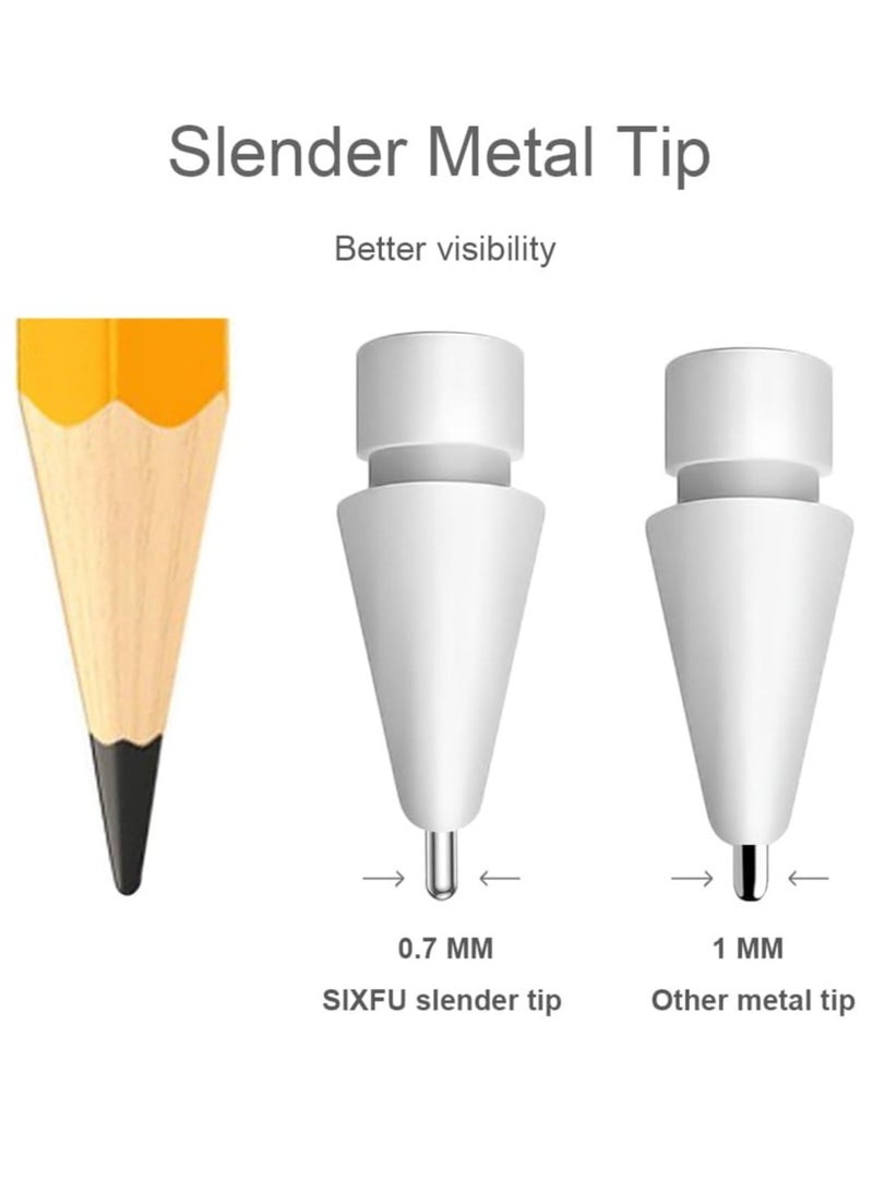 General Upgraded Replacement Tips for Apple Pencil, Mix Metal Tips for Apple Pencil 2nd Generation/ 1st Gen/USB C/Pencil Pro Tips(4 Pack)  - Image 4