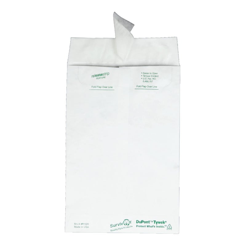Quality Park Survivor Shipping Envelopes, 6" x 9", Made with Strong, Lightweight DuPont Tyvek Material, Flap-Stik Peel and Seal Closure, 100/Box (QUAR1320), White - Image 4