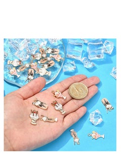 SYOSI Enamel Ice Cream Charms Kawaii Summer Sweet Food Charms Cartoon Milkshake Chocolate Sundae Dessert Charms for Jewelry Making Bulk  - Image 5