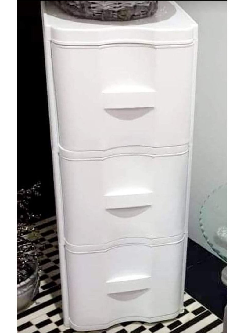 خورشيد بلاست شانون تخزين 3 ادراج غويط 140 سم من خورشيد للبلاستيك قوى ومتينة ابيض 01913 - Image 2