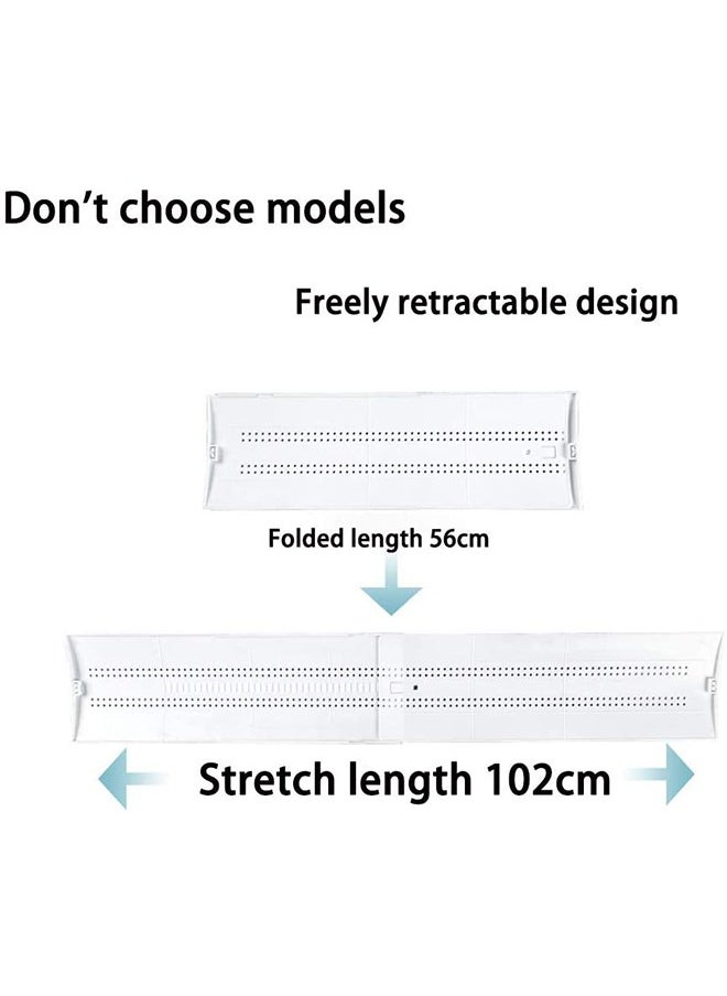Generic - Adjustable Air Conditioner Wind Deflector Baffle Telescopic Air Conditioner Deflector Confinement Anti Direct Blowing Shield Cold AC Cover Wind Baffle - Image 1
