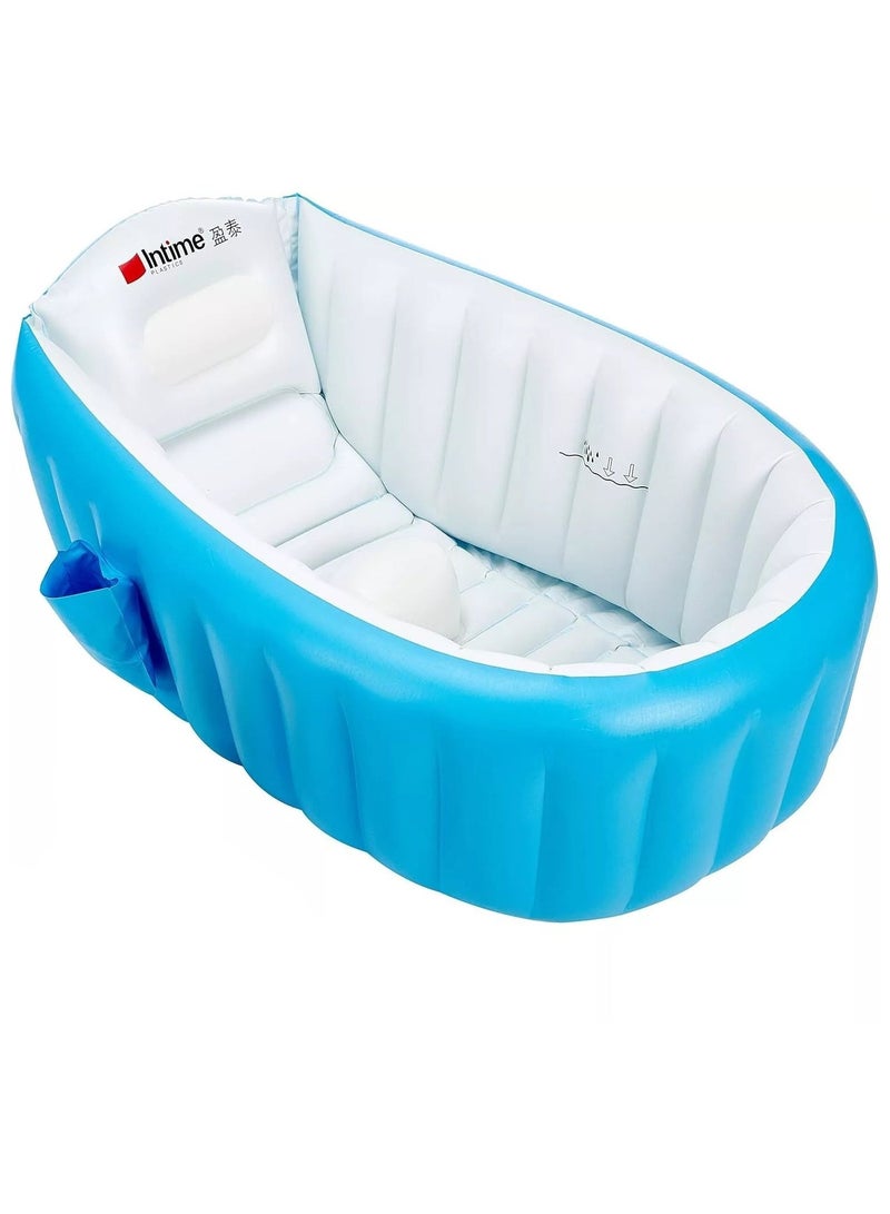 Intime Inflatable Baby Bathtub - Blue - Image 1