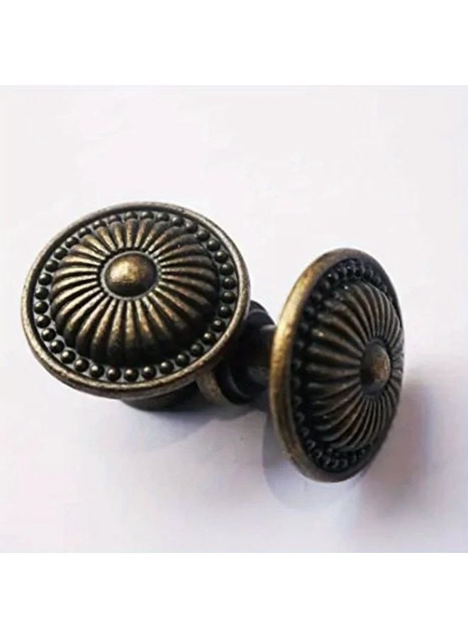 Bronze Antique Floral Cabinet Knobs For Dressers With Three Sizes Screws 3pcs - Image 2