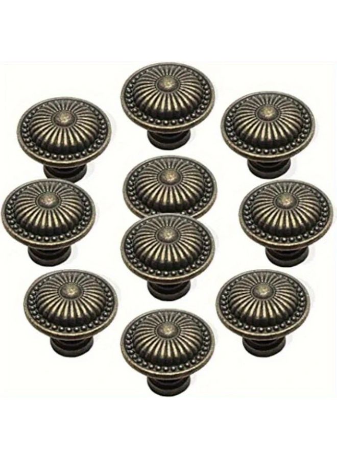 Bronze Antique Floral Cabinet Knobs For Dressers With Three Sizes Screws 3pcs - Image 1