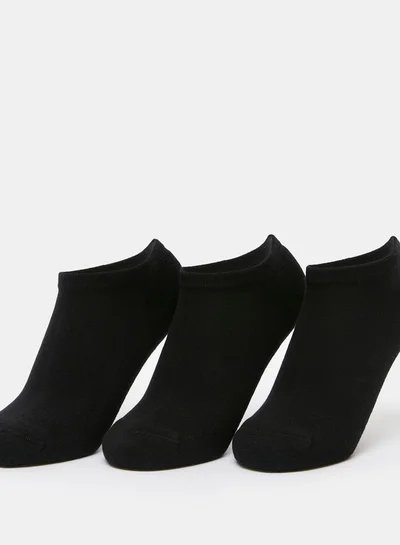 داش Women's Solid Ankle Length Sports Socks - Set of 3