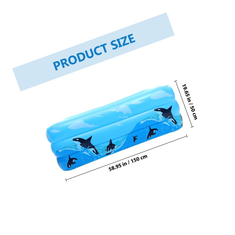 Inflatable Kiddie Pool Inflatable Swimming Pool Water Pool for Fun - Image 2