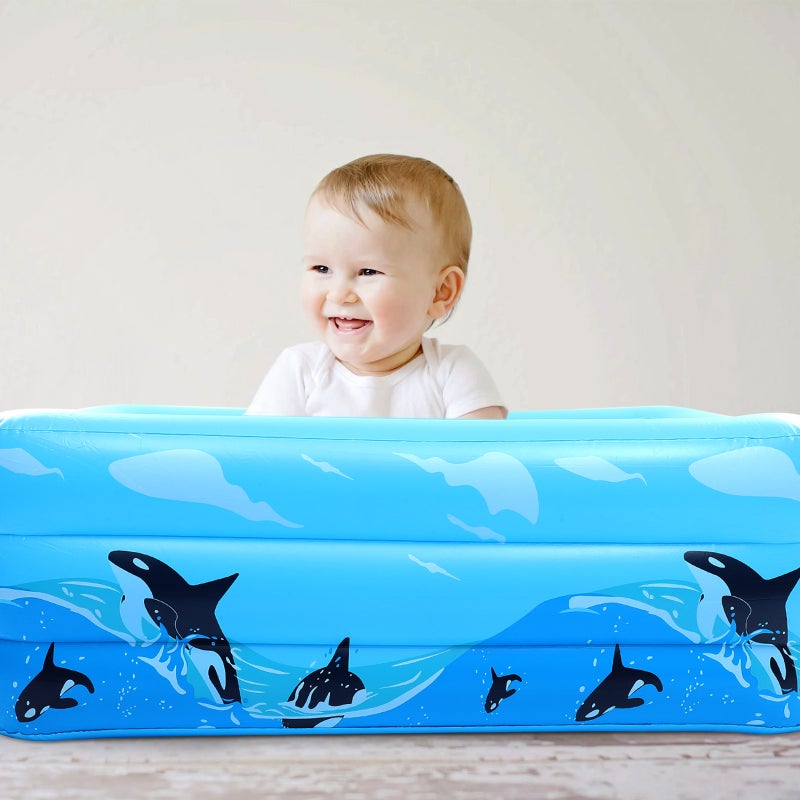 Inflatable Kiddie Pool Inflatable Swimming Pool Water Pool for Fun - Image 4