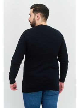 French Connection Men Crew Neck Plain Long Sleeves Sweatshirt, Black  - Image 3