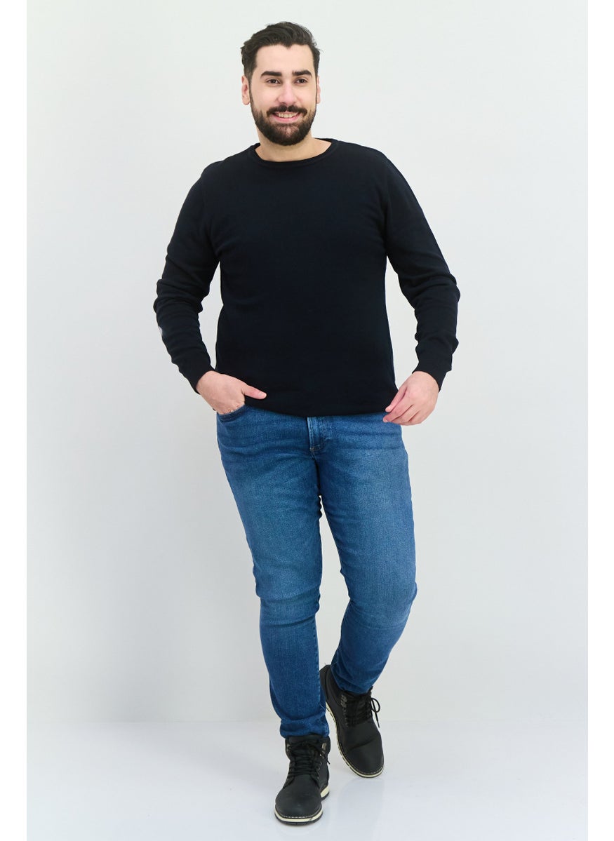 Men Crew Neck Plain Long Sleeves Sweatshirt, Black - pzsku/Z8C2EC9AC0AC41A290B2BZ/45/_/1738937690/fb708abd-a19f-4b4f-80b4-487078fe41a2