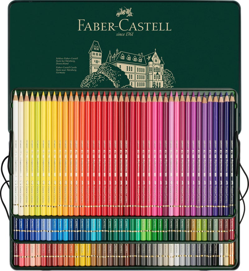 Faber-Castell Polychromos Artists' Color Pencils - Tin of 120 Colors - Premium Quality Artist Pencils - Image 3