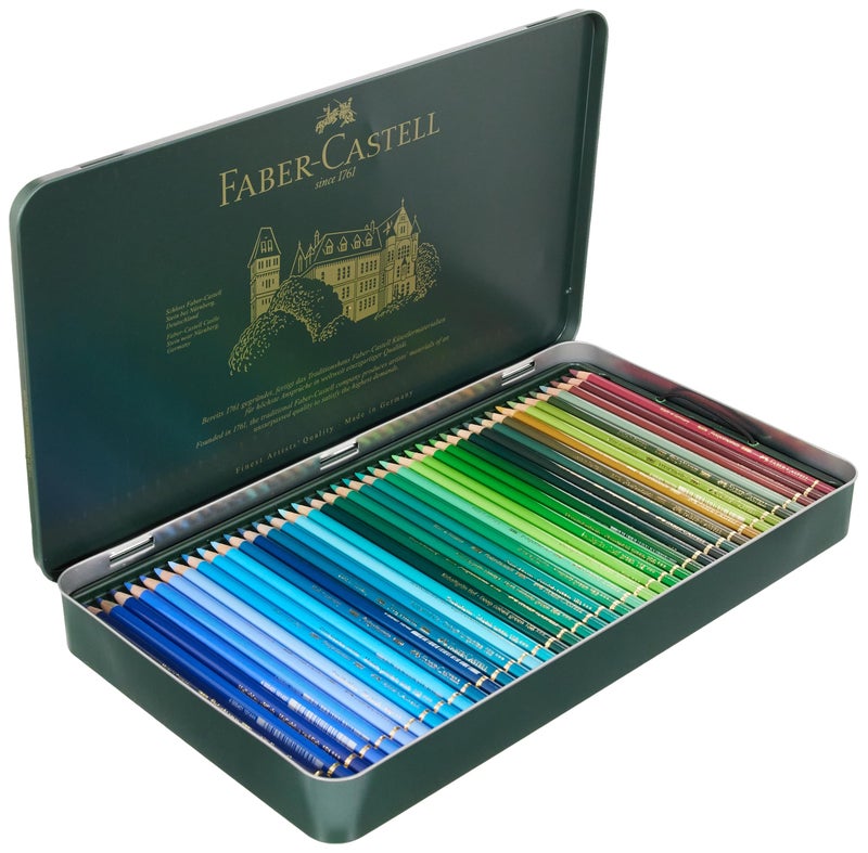 Faber-Castell Polychromos Artists' Color Pencils - Tin of 120 Colors - Premium Quality Artist Pencils - Image 4