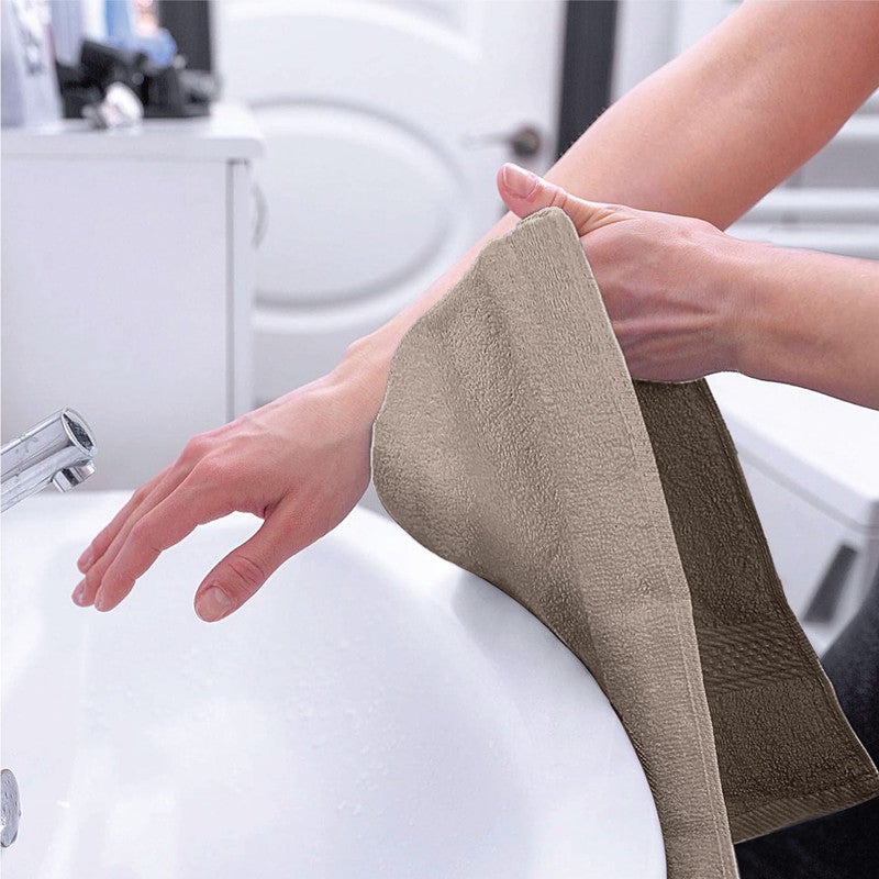 Rest 1PC Hand Towel 100% Cotton 40x70 cm ,16x28 inch Oversized Soft Taupe Towel Soft and High Absorbent Super Soft Quality Towel - Image 5
